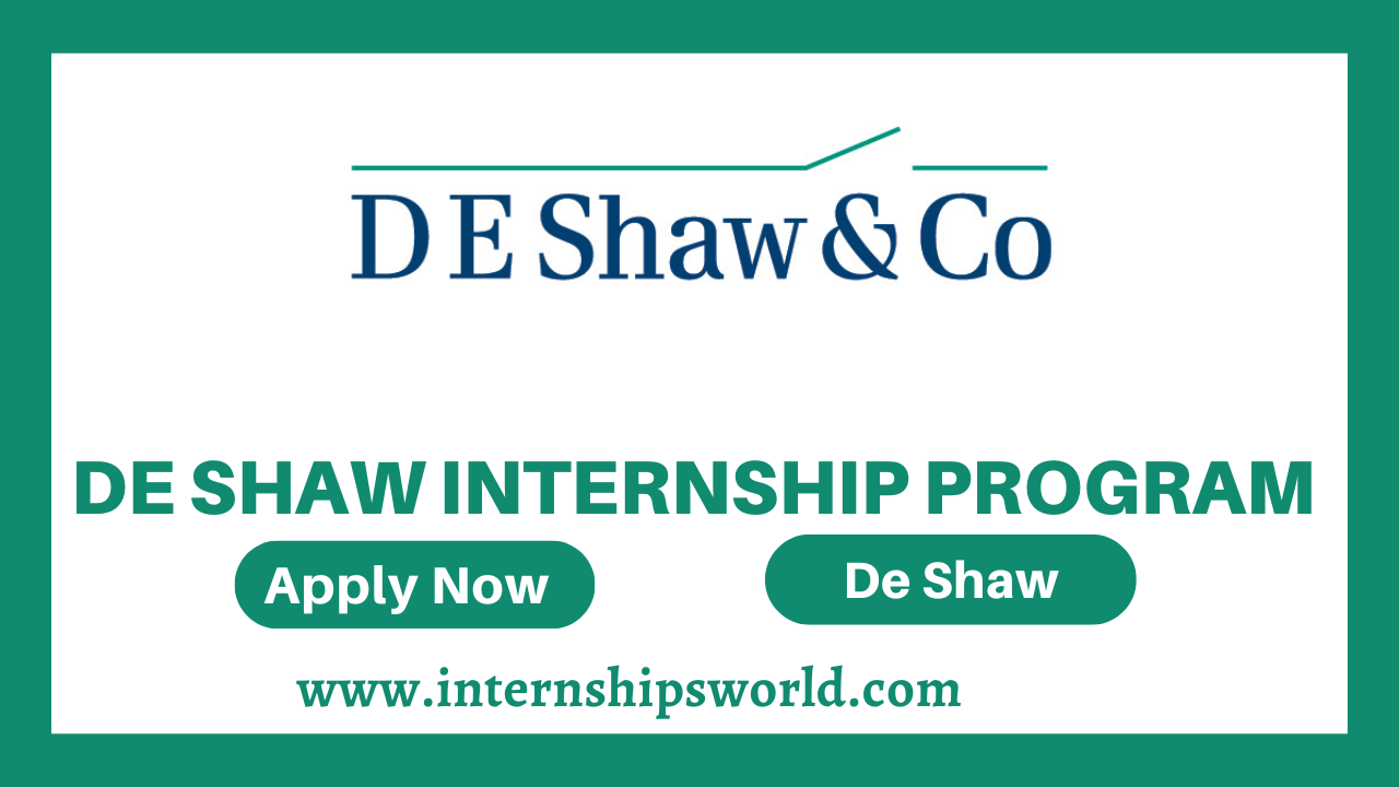 De Shaw Internship Program